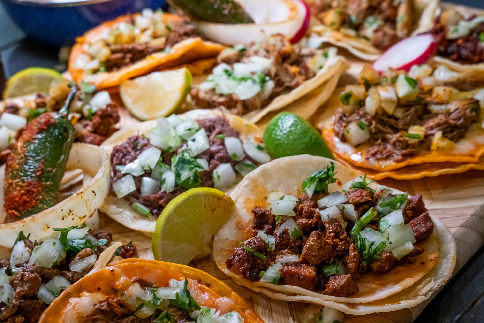 Assortment of Tacos